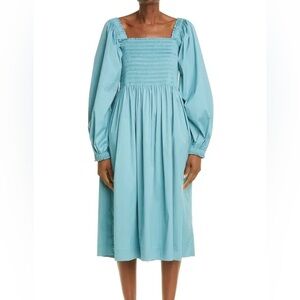 Molly Goddard Teal Larissa Dress